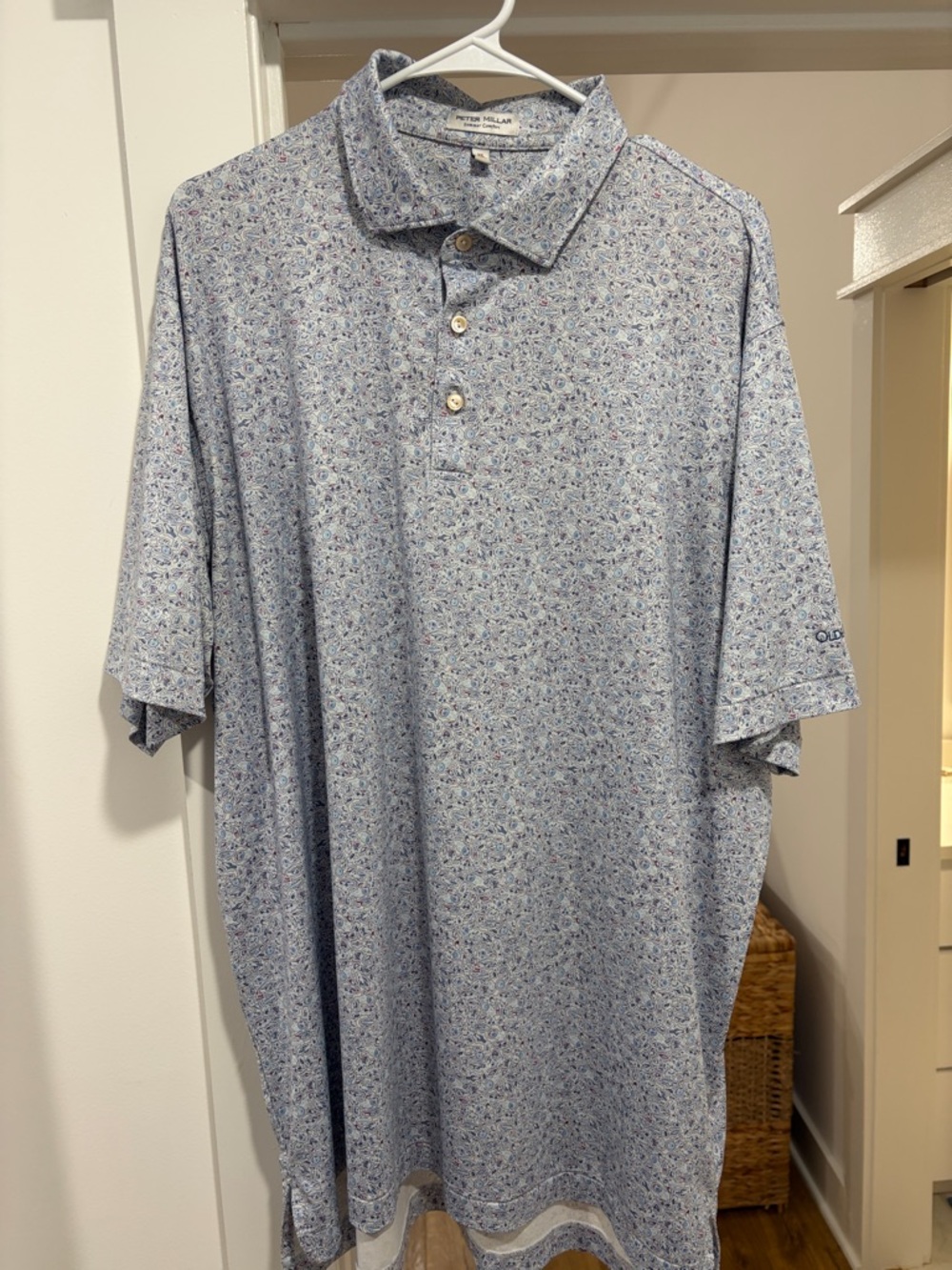 Peter Millar Olde Stone Golf Polo Smokey and the Bandit pattern